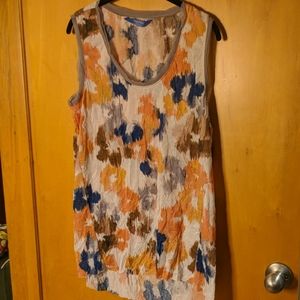 Blue and Orange SimplyVera blouse